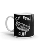 Stay Home Club White glossy mug