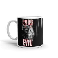 Purr Evil White glossy mug