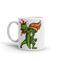 Brush Fighter White glossy mug