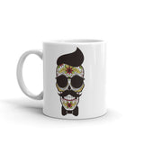 Calabera 3 White glossy mug