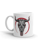 Cow Skull White glossy mug