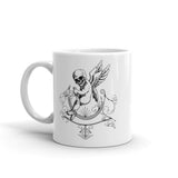 Dead Angel White glossy mug