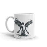 Fallen Angel White glossy mug