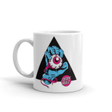 Satan Rulz White glossy mug