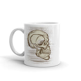 Skull White glossy mug