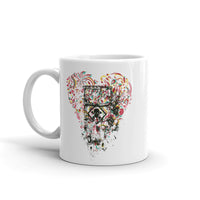 Toxic Heart White glossy mug