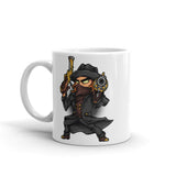 Vampire Hunter White glossy mug