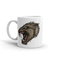 Wolf Head White glossy mug