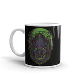 Wolf Night White glossy mug