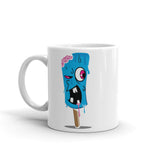 Zombie Ice Cream 2 White glossy mug