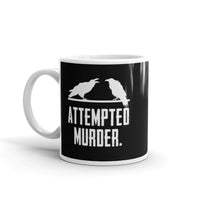 Attempted Murder White glossy mug