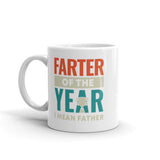 Farter of the Year (Father) White glossy mug