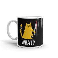 What? Killer Kitty White glossy mug