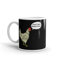 Cluck Cluck White glossy mug