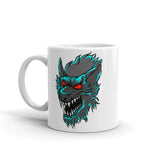 Monster Werewolf White glossy mug