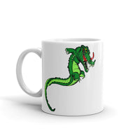 Monster Alligator White glossy mug