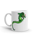 Monster Alligator White glossy mug