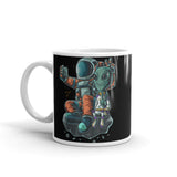 Astronaut Buddy White glossy mug