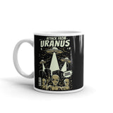 Attack from Uranus White glossy mug