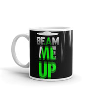 Beam Me Up (UFO) White glossy mug