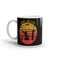 Believe (Bigfoot, Nessie, UFO) White glossy mug