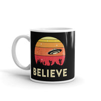 Believe (Desert) White glossy mug