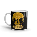 Cryptid Moon White glossy mug