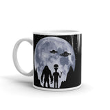 Alien Moon White glossy mug