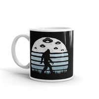 Bigfoot UFO White glossy mug