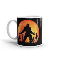 Alien Silhouette White glossy mug