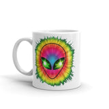 Colorful Alien White glossy mug