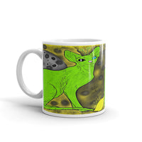 Alien Cat White glossy mug