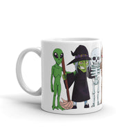 Creep Friends White glossy mug