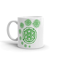 Alien Crop Circles 2 White glossy mug