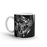 Alien Crop Circles 4 White glossy mug