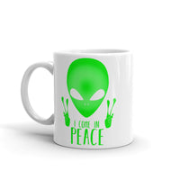 I Come in Peace 1 White glossy mug