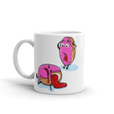 Dead Donut White glossy mug