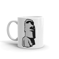 Easter Island Moai White glossy mug