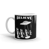 Easter Island Abduction White glossy mug