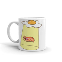 Bacon Abduction 3 White glossy mug