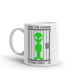 Free the Homies (Storm Area 51) White glossy mug