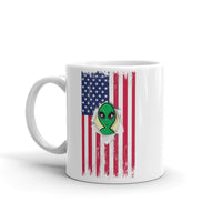 USA Alien White glossy mug