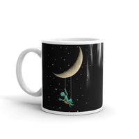 Alien Moon Swing White glossy mug