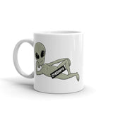 Sexy Alien White glossy mug