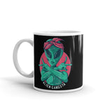 Alien Gangsta White glossy mug