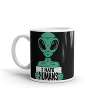 I Hate Humans White glossy mug