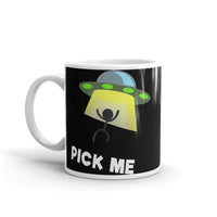 Pick Me (UFO) White glossy mug