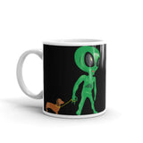 Alien Wiener White glossy mug