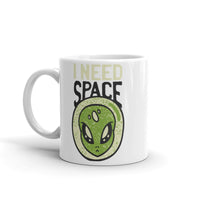 I Need Space White glossy mug