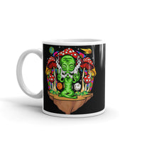 Alien Mushrooms White glossy mug